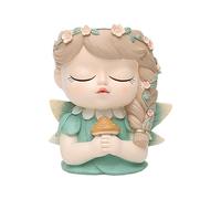 Generico Pot à fleurs avec tête en résine, pot pour fille mignonne - Grand pot avec drainage, résistant aux intempéries et durable | Jardinière décorative pour graisse, fleurs, et