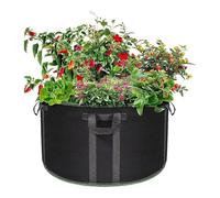 Genérico Pot de fleurs en tissu résistant aux intempéries en feutre pour balcon, serre, ferme, terrasse, ails, oignons, fraises, carottes