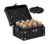 Genérico Potions avec Sangle - Étui de Rangement réglable en Cuir PU, Organiseur de Bouteilles Magiques, Protection de Transport | Idéal pour événements Scolaires, Noir, Voir la Description