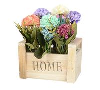 Generico Pots de d'intérieur,Jardinière rectangulaire | Pot de rectangulaire Rustique, décoration de Bureau d'intérieur, boîte d'ornement pour Fleurs, Graisse, Cactus