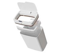 Genérico Poubelle automatique sans contact - Poubelle intelligente de 18 l avec capteur, ouverture automatique et fermeture silencieuse pour maison, salle de bain et bureau