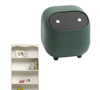 Generico Poubelle de table - Panier à déchets en double couche | Mini conteneur à déchets de couleur verrouillé avec bouton portable | Ce récipient compact maintient le S