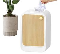 Genérico Poubelle intelligente avec couvercle 20 l - Récipient à déchets à ouverture latérale avec pieds hauts pour maison, bureau, patio, salle de bain, chambre, buanderie, salon