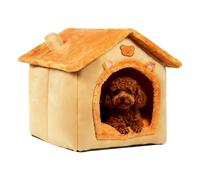 Generico Poubelle pour chats, en peluche antidérapante chaude, lavable, niche fermée pour chatons et chats | pour chiots, chien, lapin, et autres animaux domestiques d'intérieur et extérieur