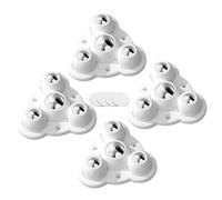 Genérico Poulie Wheel - Meubles roues de lanceurs, conceptions de charge fortes | Meubles de petite utilité, accessoire rotatif à 360 degrés, support adhésif, outil de déménagement portable