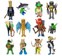Genérico Poupée italienne avec cerveau pourri, drôle, traleala, figurine de requin de montagne et de mer, singe, etc. (12 pièces)