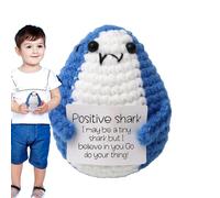 Generico Poupée tricotée | Support émotionnel au crochet | Poupée tricotée à la main relaxante avec une poupée en laine douce faite à la main sur la carte avec une carte de naissance