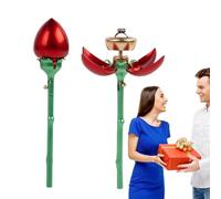 Generico Pour Anneaux De Mariée, Boîte À Bague De Bijoux, Boîte À Anneau De Fiançailles Floral, Boîte De Rangement Anneau De Avec Tige Organisateur De Stockage De G
