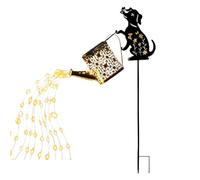 Generico Pour arrosoir d'extérieur - Lanterne imperméable en métal en forme de teckel de jardin alimentée par USolar | Pour la cour de la cour, le patio