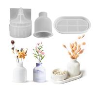 Generico pour Béton pour Plâtres - Pots en résine pour forme époxy, coulée, Fai-de-T en Silicone pour fabriquer Types de, Types de Fleurs Plâtre | pour Proge