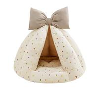 Generico Pour chats - Niche à chat en coton de 19,69 pouces | Pour animaux domestiques d'intérieur super doux semi-fermé | Refuge chaud pour portes en automne et en hiver, dans la chambre de séjour
