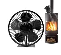 Genérico Pour cheminée : accessoire pour poêle à bois alimenté par la chaleur, silencieux, écologique, non électrique, à brûleur à granulés avec couvercle de protection