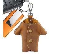 Generico pour Clés en Cuir | Sac De Rangement En Forme De Vêtements | Organisateur pour Clés de Moto | Pour Femmes Hommes Voyage Gym Bureau Extérieur Sacs Ceintures Pantalon, marron, riferimento