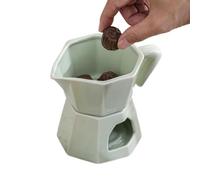 Generico pour Fondue de Chocolat - céramique, creuset, Chauffe-Eau, Four à Micro-Ondes et Lavable au Lave-Vaisselle, Bougie Chauffe-Plat pour Fondue de Fromage pour Anniversaire, fête de la