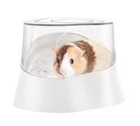 Genérico pour Hamster, Bain pour Hamster | Salle de Bain avec Douche de | Site de Douche de Creuser de Hamster avec Couvercle Transparent pour Nettoyage et Bain de Petits Animaux de