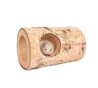 Genérico Pour hamster : tube d'enrichissement en bois, cachette interactive, aire de jeux pour petits animaux, habitat de gerbilles syriennes naines, registre d'exercices pour rongeurs, AC