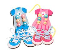 Genérico pour la pêche pour | Lacets de vêtements | Kit de avec habileté Moteur Fin Conseil occupé | Entraînement des Lacets précoces apprennent à Bouton, Boucle