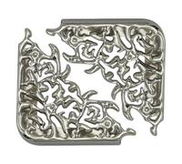 Generico pour la Protection des du Livre en métal au Design Robuste - 2 pièces de Protection des des câbles, couvertures Antiques pour cahiers triangulaires, Dossier d'angle pour cahiers