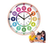 Generico pour l'apprentissage - Enseignement Silencieux, Mur coloré pour | Easy Read Minute Hour Marker, Educational Classroom Decors Olock, Friendly Time Toking