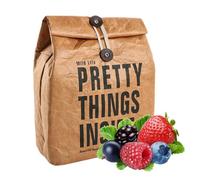 Generico pour le déjeuner en papier - Sacs réutilisables lavables marron, sac en papier vintage, boîte à lunch écologique | Sacs de transport de nourriture de bureau, école, voyage, pique-nique, lav