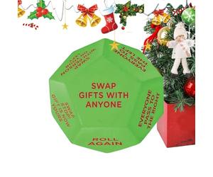 Generico Pour L'échange De Cadeaux - Jeu À 12 Visages Jeu D'échange De Noël Activités De Groupe | Règles De Cadeaux De Vacances Pour Les Amis | Pour Les Événements De Célébration De