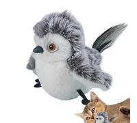 Generico Pour oiseaux pour, jouets interactifs d'exercices activés au toucher, avec son et plumes, automatique pour l'intérieur, soulage le nous