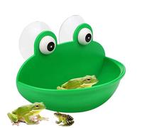 Genérico Pour reptiles - Support plat adorable pour grenouilles d'arbre | Décoration terrarium, récipient alimentaire pour crapauds | Aquarium tendre pour amphibiens et petits animaux aquatiques.