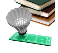 Generico Pour tableau de bord de voiture - Modèle à collectionner de badminton avec rotation 360 degrés, décoration de voiture rotative avec badminton, pour ramassage de chambre de séjour, table de