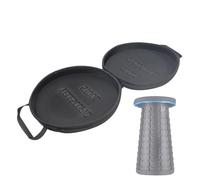 Generico Pour tabouret pliable, rond à double fermeture éclair - organisateur de tabouret télescopique avec couverture rigide | pour photographie croquis camping jardin plage cour
