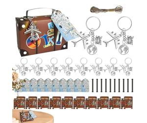 Generico pour valises - Petits objets de scène pour étuis de transport, boîtes cadeaux à thème de voyage, mini conteneurs er souvenirs, valises, présentoirs de table | boîtes de fête deuxième