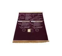 Generico Praying Mat Rug, 50 x 90 cm Soft, Guided Bilingual Educational Step Formula with Sturdy Build, Prayer Aid with Smooth Comfort, Modern Holiday Style, Accessory for Room Home Travel School