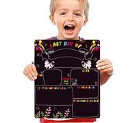 Generico Premier Jour De Conseil D'école,10 "X 12" Signe De L'école Réutilisable Retour Au Tableau D'école Double Face Pour Les Enfants