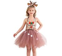 Generico Princess Costume | Christmas Outfit, Light Up Princess Dress Up | For Role-Play Celebration Dance Performance Photoshoot, Stage Show Event Party Girls