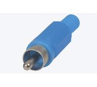 Generico Prise de type RCA mâle volant bleu fiche composite vidéo câble TV SAT