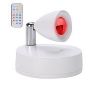 Generico Projecteur LED rechargeable avec télécommande, éclairage intérieur, spot mural sans fil, batterie 1000 mAh, montage compact avec ruban adhésif, flexible, réglable, lampe LED pour plantes