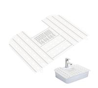 Generico Protecteur d'évier pliable - Couvercle compact portable avec cycle de montage | Gadgets à économie d'espace pour pour, accessoire de salle de bain indispensable, idéal pour s