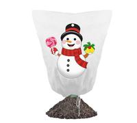 Generico Protecteurs Anti-Gel pour | Protection des d'hiver avec Impressions de Noël - avec Fermeture à glissière, Cordon de Serrage, Tissu Respirant Non tissé pour pépinière à Effet