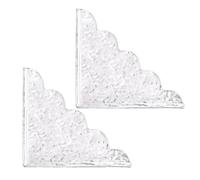 Generico Protection anti-éclaboussures pour baignoire | Bouclier d'angle transparent adhésif | Pare-éclaboussures en acrylique 25 x 22 cm pour hôtel, salle de bain, dortoir, appartement, zone d'eau