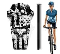 Generico Protection pour VTT - Ensemble de garde-boue à montage rapide, garde-boue arrière, design imprimé, protection contre les intempéries pour vélo de route, sport