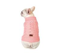 Generico Pull d'hiver pour chien tricoté, chaud et confortable, pull pour animaux de compagnie, pour le froid, broché, M