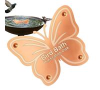 Genérico Pure Copper Bath Disc, Bird Water Cleaner Plate, 3,937 pouces Anti Algae Bath Protection Tool, Natural Metal Purification System, Outdoor Garden Rustic Design for Wildlife Yard Patio Use