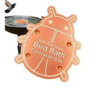 Genérico Pure Copper Bath Disc, Bird Water Cleaner Plate, 3,937 pouces Anti Algae Bath Protection Tool, Natural Metal Purification System, Outdoor Garden Rustic Design for Wildlife Yard Patio Use