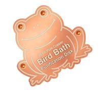 Genérico Pure Copper Bath Disc, Bird Water Cleaner Plate, 3,937 pouces Anti Algae Bath Protection Tool, Natural Metal Purification System, Outdoor Garden Rustic Design for Wildlife Yard Patio Use