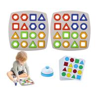Genérico Puzzle de formes, activité éducative interactive de patrons, jeu interactif de partenariat avec clochette - pour de 3 ans en avance Jeu éducatif pour deux