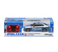 Generico Quadrifoglio police routière, voiture télécommandée RC, modèle échelle 1:24, bleu et blanc, jouet pour enfants 6 ans
