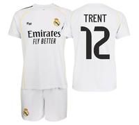 Genérico R. Madrid Ensemble maillot et pantalon 2025/26 Réplique officielle - Équipe masculine - TRENT ALEXANDER-ARNOLD - Premier équipement - UNISEXE, Blanche, 8 ans