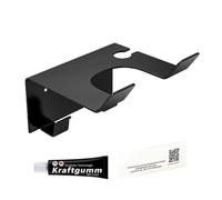 Generico Rack de séchoir à cheveux - Organisateur mural | Râteau de sécheuse en acier inoxydable spatial | Support de séchoir en acier inoxydable sans poinçon | HA