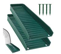 Generico Rain Gront Gront Splash Block - Drainage « Rain Gronday Dispvertisseur », prévenir l'érosion du sol, 2 pièces avec clous pour protection contre le sol et le détournement »