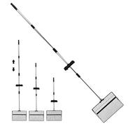 Genérico Ramasse-poulailler | Ramasse-sable avec manche long | Pelle de cisaillement amovible en acier inoxydable pour nettoyage domestique ferme extérieur déchets animaux domestiques
