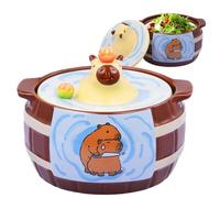 Genérico Ramen Bowls - Bol à nouilles en forme de capybara | Bols à soupe en porcelaine traditionnelle asiatique pour Pho
